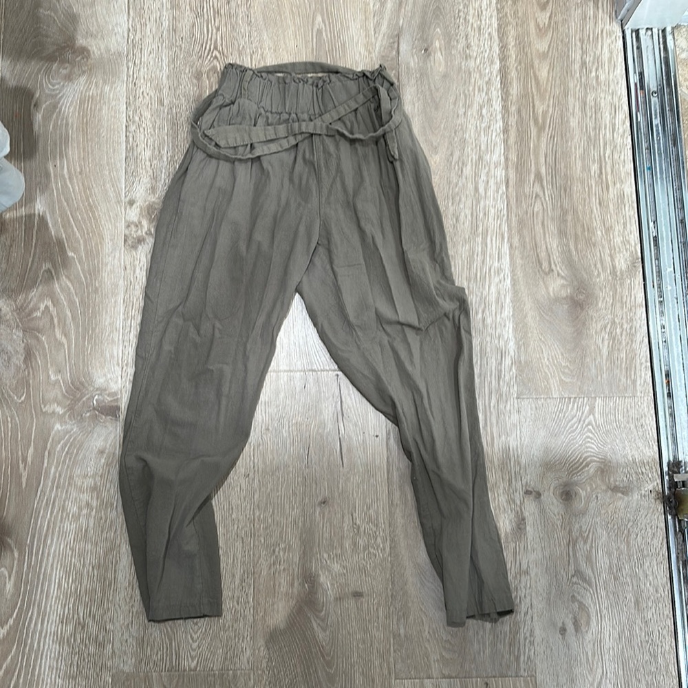 Olive joggers